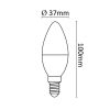 Asalite LED Izzó C37 gyertya E14 4W 3000K (350 lumen)