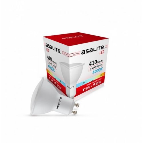 Asalite LED Izzó GU10 spot 5W 4000K (410 lumen)