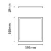 Asalite Prémium LED Panel 60x60cm 45W 6500K (5400 lumen) LIFUD NON-FLICKER