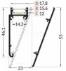 TOPMET LED profil WALLE12 BCD 2000 mm fehér