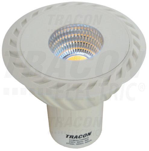 Tracon COB LED spot fényforrás 230VAC, 7 W, 6500 K, GU10, 511 lm, 40°