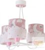 DALBER 3 LIGHT HANGING LAMP PINK MOON 61237S