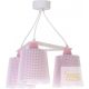 DALBER 3 LIGHT HANGING LAMP VICHY PINK 80224S