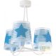 DALBER 3 LIGHT HANGING LAMP LIGHT FEELING BLUE 81197T