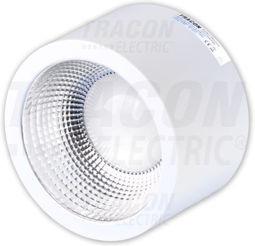 Tracon Kerek LED fali világítótest állítható színhőmérséklettel 230V,25W,3000/4000/5700K,2180/2530/2340lm, 90°,IP54,EEI=A+