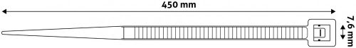 Entac Kábelkötegelő 7.6mmx450mm Fehér