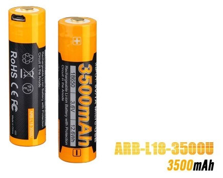 Fenix Light Kellék Akkumulátor 18650 ARB-L18 3500mAh USB