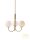 BALLON CHANDELIER SATIN BRASS G9