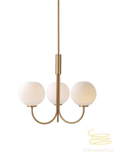 BALLON CHANDELIER SATIN BRASS G9