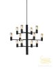 MANOLA CHANDELIER 12 BLACK E14