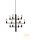 MANOLA CHANDELIER 12 BLACK E14