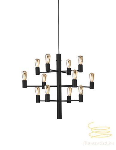 MANOLA CHANDELIER 12 BLACK E14