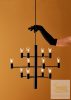 MANOLA CHANDELIER 12 BLACK E14