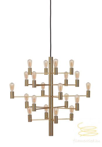 MANOLA CHANDELIER 20 SATIN BRASS E14