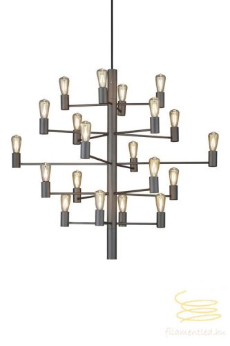 MANOLA CHANDELIER 20 GRAPHITE E14