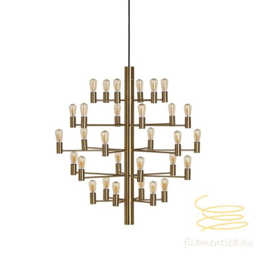 MANOLA CHANDELIER 30 SATIN BRASS E14