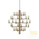 MANOLA CHANDELIER 30 SATIN BRASS E14