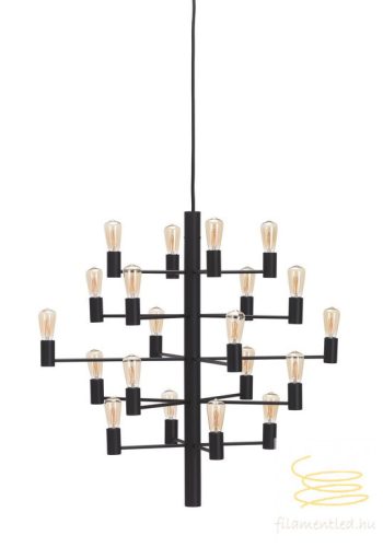 MANOLA CHANDELIER 30 BLACK E14