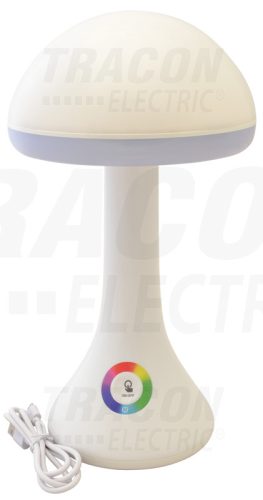 Tracon Gomba formájú LED dekor asztali lámpa 100-240 V, 50 Hz, 2,4 W, 4000 K