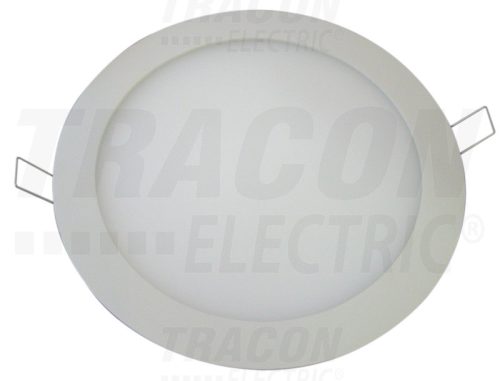 Tracon Beépíthető LED mélysugárzó, kerek, fehér 220-240 VAC; 12 W; 850 lm; D=168 mm, 4000 K; IP40, EEI=A