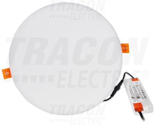 Tracon Védett, beépíthető LED mélysugárzó, kerek 230 VAC, 10 W, 4000 K, 800 lm, IP66, EEI=A+