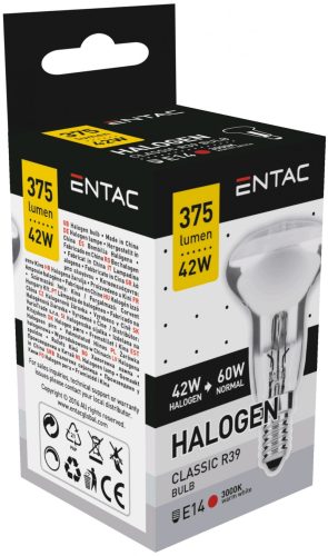 Entac Halogen Reflector R39 E14 42W 3000K