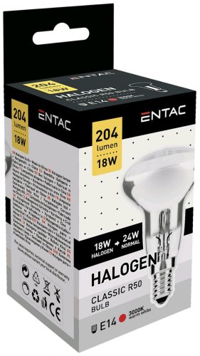 Entac Halogen Reflector R50 E14 18W 3000K