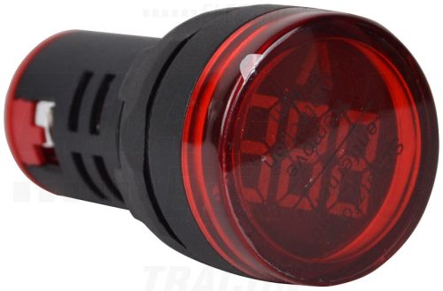 Tracon Feszültségmérő, LED jelzőfény, piros 24-500VAC, d=22mm