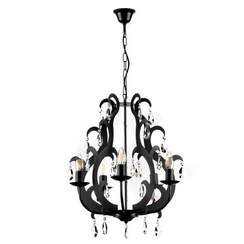 ONLI LAMPADARIO JANE 5xE14 COL.NERO 4703/5N