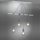 ONLI SOSPENSIONE WIRE/4 LUCI BIANCA S/LAMP. 4853/S4B