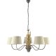 ONLI LAMPADARIO AGAR GRANDE 5 LUCI LEGNO NATURALE 4899/5