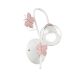 ONLI APPLIQUE BUTTERFLY BIANCO/ROSA 1 LUCE 4924/AP1