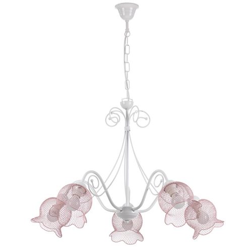 ONLI LAMPADARIO MIA BIANCO/ROSA 4969/5