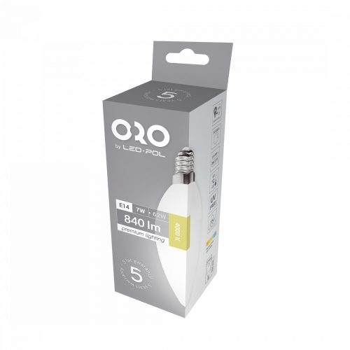 ORO-PREMIUM-E14-C37-7W-XP-WW