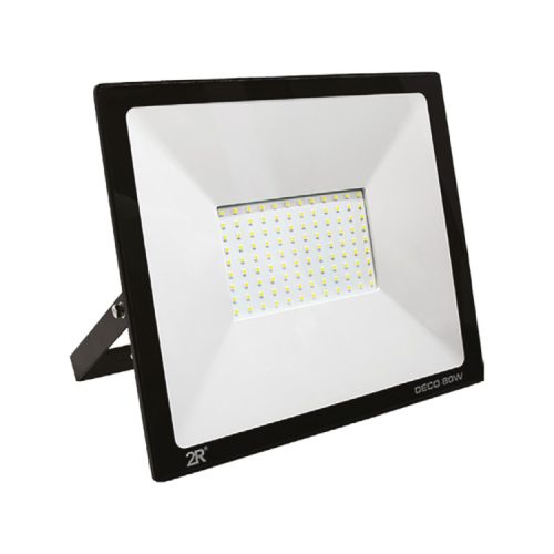 DECO LED reflektor 80W 6000K fekete