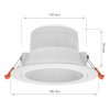 CEILINE III DOWNLIGHT 230V 10W IP44 150x80mm NW