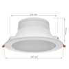 CEILINE III DOWNLIGHT 25W 2000lm NW 230V 90st IP44 230x100mm