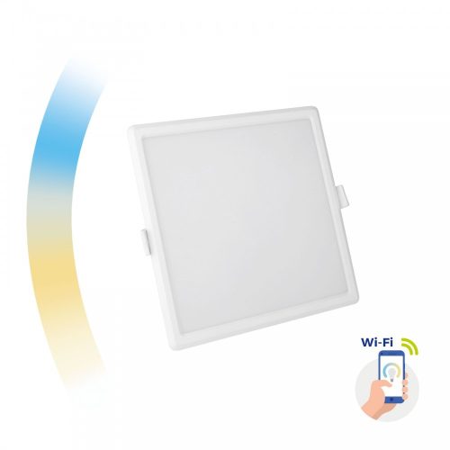 ALGINE 12W CCT+DIM Wi-Fi Spectrum SMART négyzetpanel, süllyeszthető