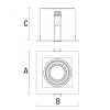 MODERN DAY GU10 IP20 93X93mm / max 10W