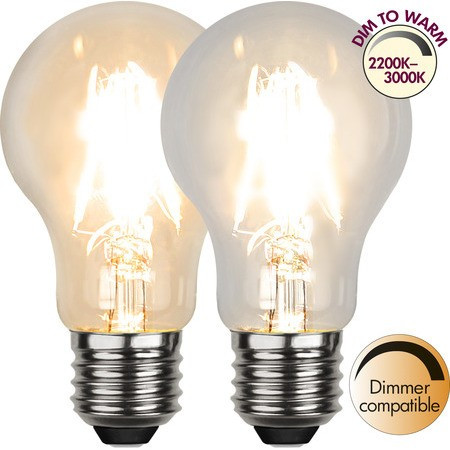 LED Filament Dim-to-Warm Classic Clear E27 4W 3000-2200K ST352-39