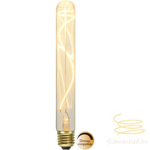 Startrading LED Filament Dimmerable Soft Glow Long Tube Clear E27 3,8W 2200K ST352-66-1