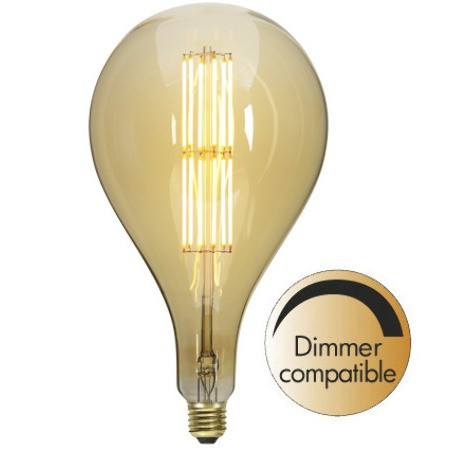 LED Filament Dimmerable A165 Vintage Gold Clear E27 10W 2000K ST354-31