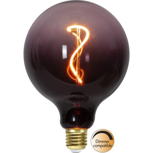 LED Filament Dimmerable G125 Colourmix Clear Black/Purple E27 4W 2000K ST366-51-1