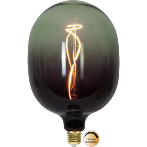 LED Filament Dimmerable C150 Colourmix Clear Black/Green E27 4W 2200K ST366-52-1