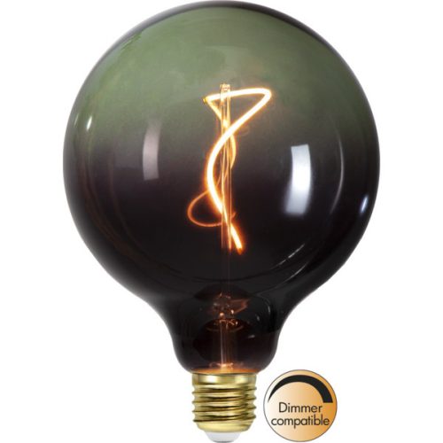 LED Filament Dimmerable G125 Colourmix Clear Black/Green E27 4W 2200K ST366-53-1