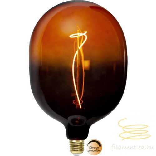 LED Filament Dimmerable C150 Colourmix Clear Black/Orange E27 4W 1700K ST366-56