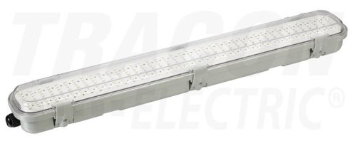 Tracon Védett LED ipari lámpatest radaros mozgásérzékelővel 230VAC,18W,600mm,360°,IP65,1-8m,10s-12m,3-2000lx, EEI=A