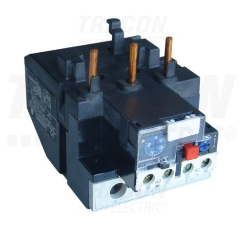 Tracon Termikus túláramvédelmi relé TR1D segédkontaktorokhoz 690V, 0-400Hz, 30-40A, 1×NC+1×NO