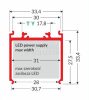 TOPMET LED profil VARIO30-08 1000 mm fehér