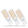 LED G9 230V 4W SMD WW DIMM 3-PACK